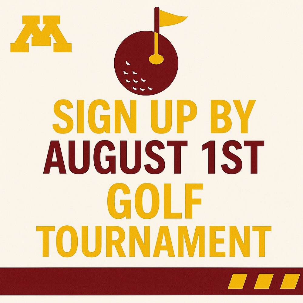Sign-ups for the 1st Annual UMN Club Hockey Golf Tournament close August 1st!