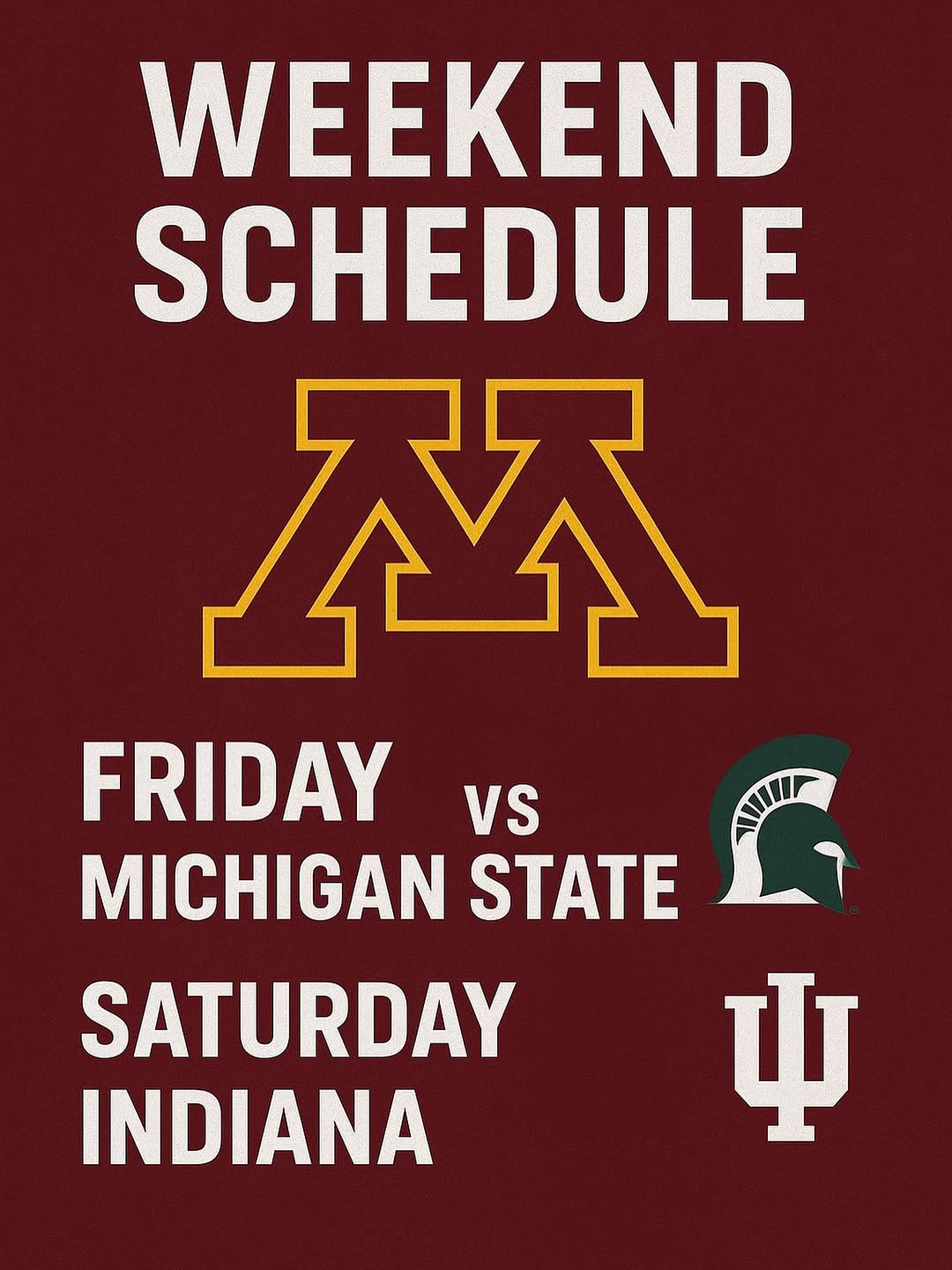 Gophers hit the road this weekend for a trip to Chicago for the BIG10 showcase.