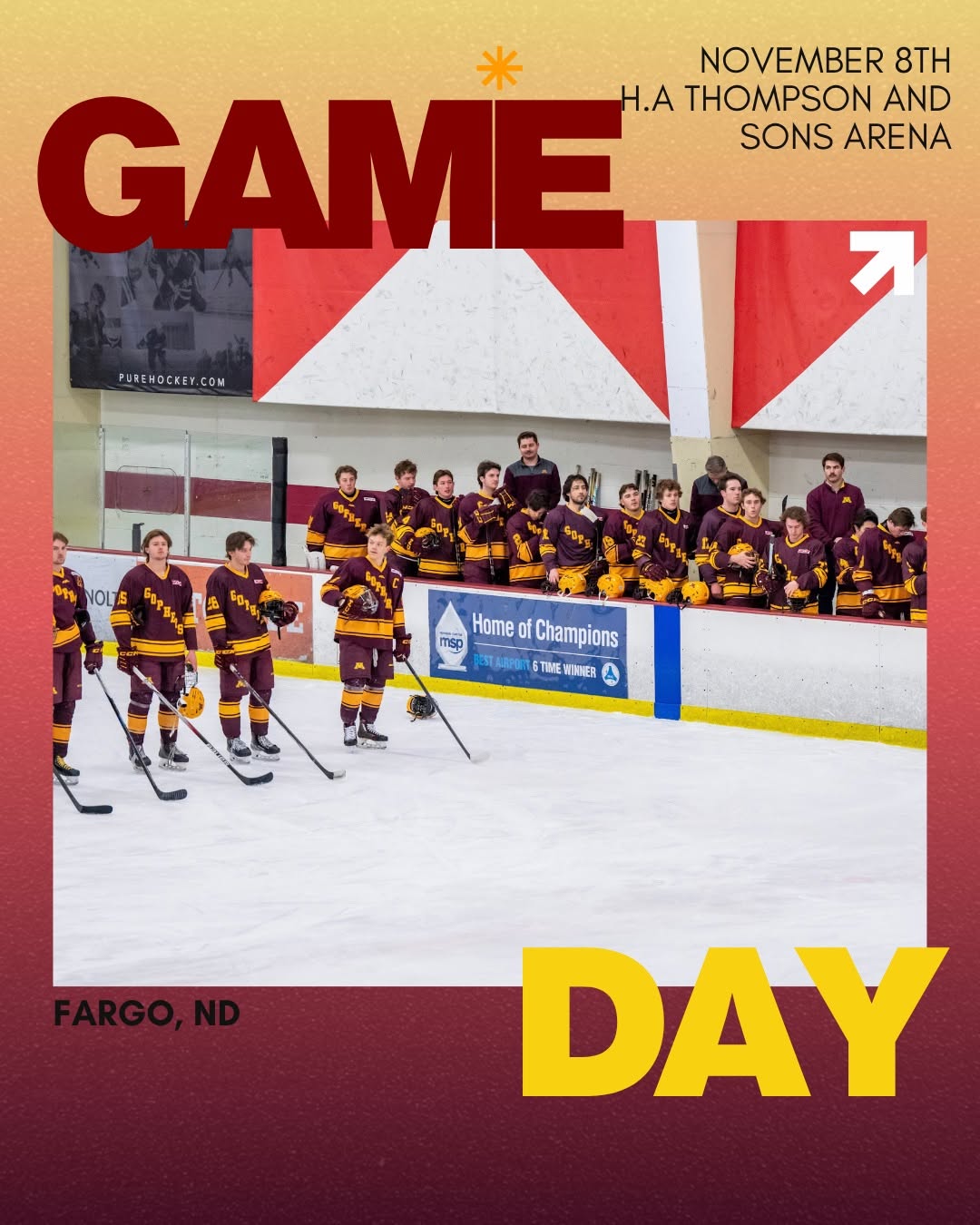 Gophers hit the road this weekend for a WCCHA matchup against NDSU.